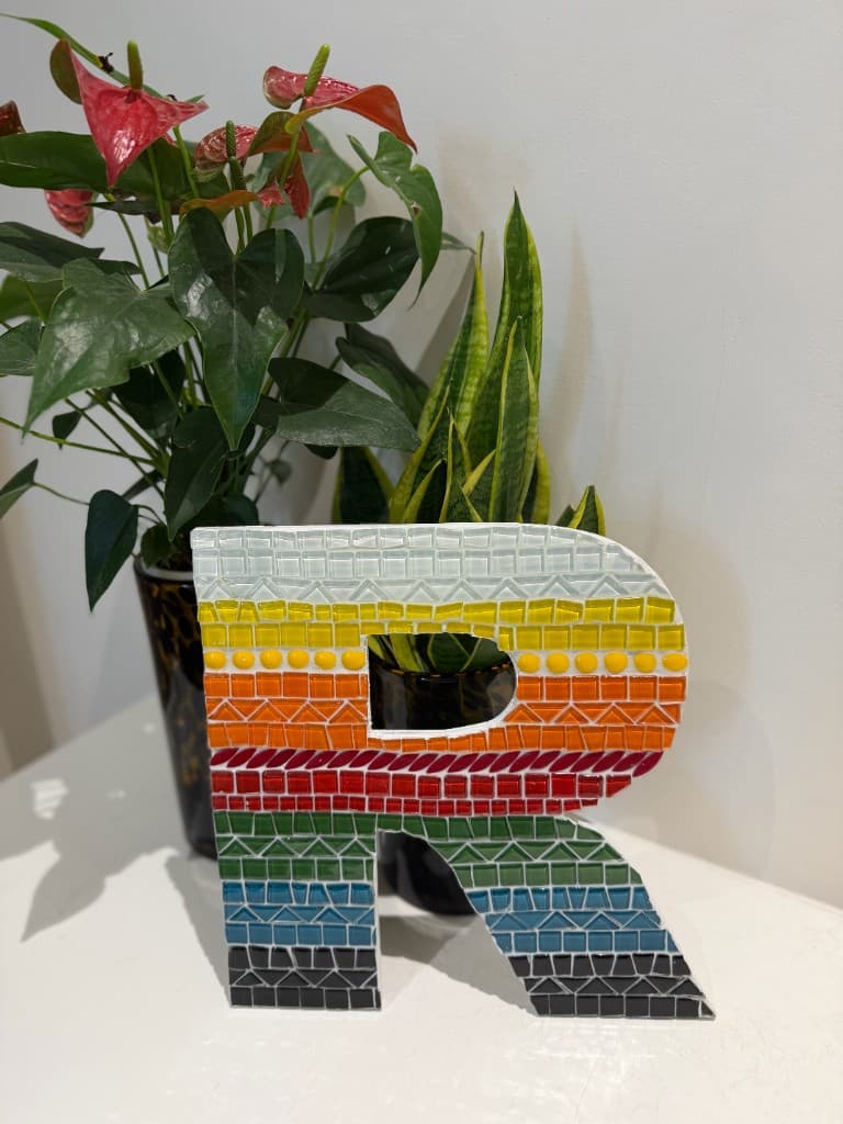 Radiant Rainbow Letter R