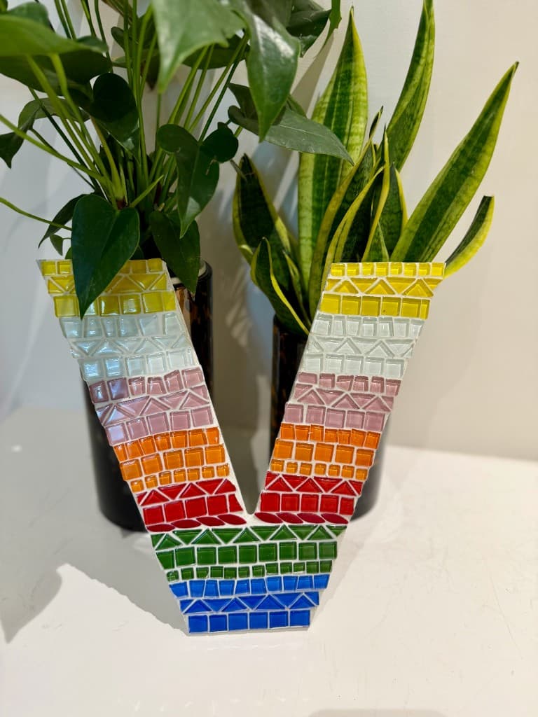 Vibrant Spectrum Letter V