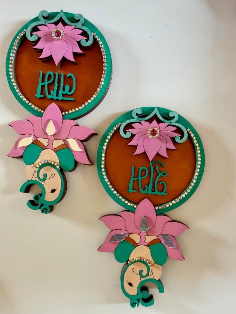 Krishna Bansuri Shubh-Labh - White Lotus